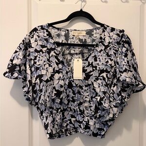 Together NWT Purple Floral Blouse - Small